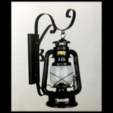 Đèn gắn tường đèn dầu cổ màu đen sử dụng được ngoài trời CT-6196 230xH400